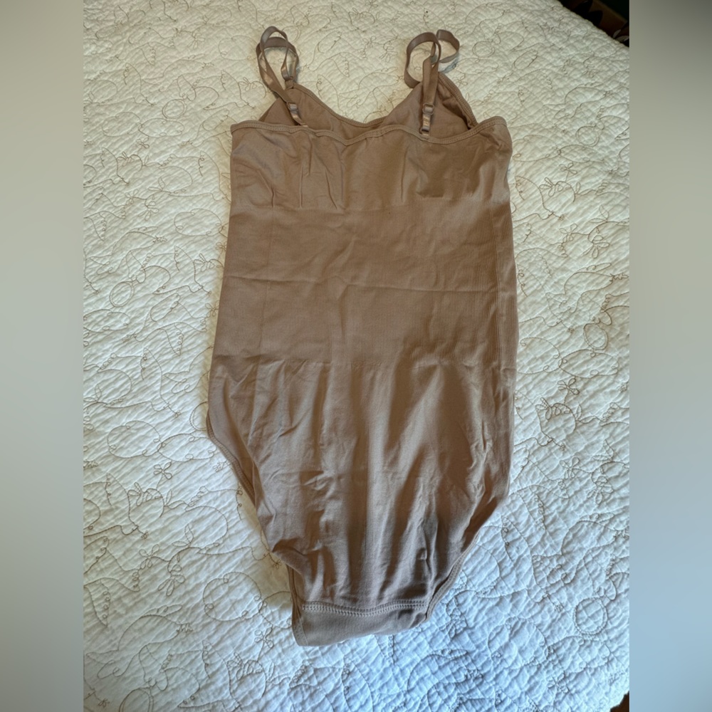 Shapewear bodysuit, nude and black, XL